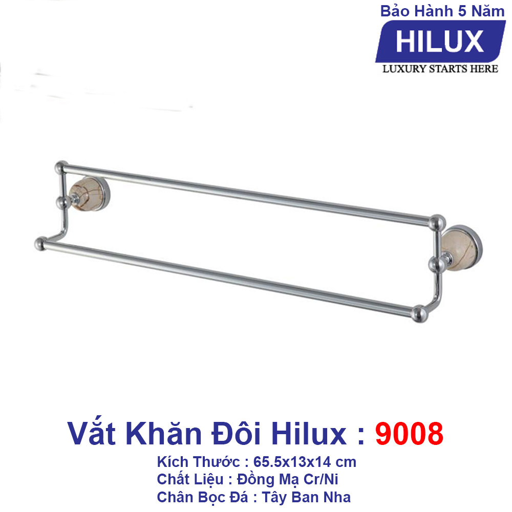 Thanh vắt khăn đôi Hilux HL9008 đồng bọc đá