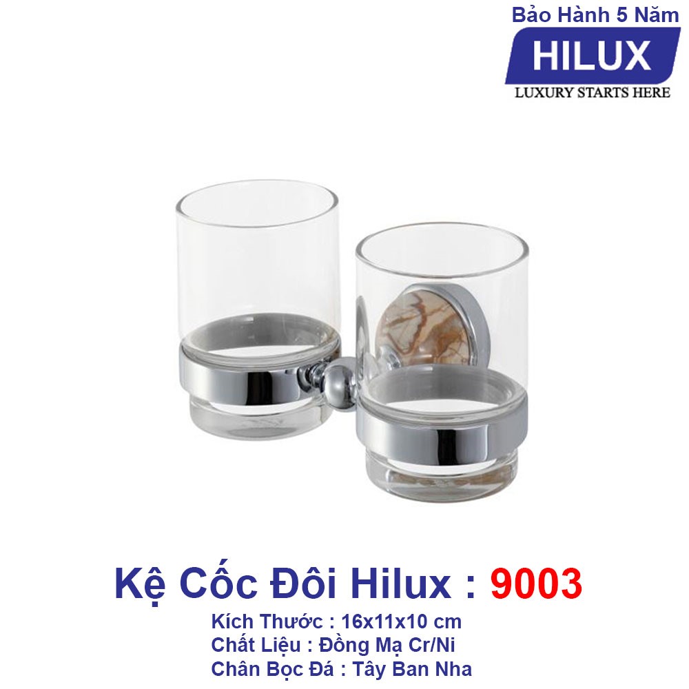 Kệ cốc đôi Hilux HL9003 đồng bọc đá